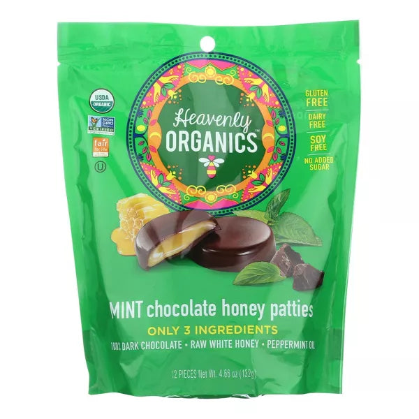 Heavenly Organics Mint Chocolate Honey Patties