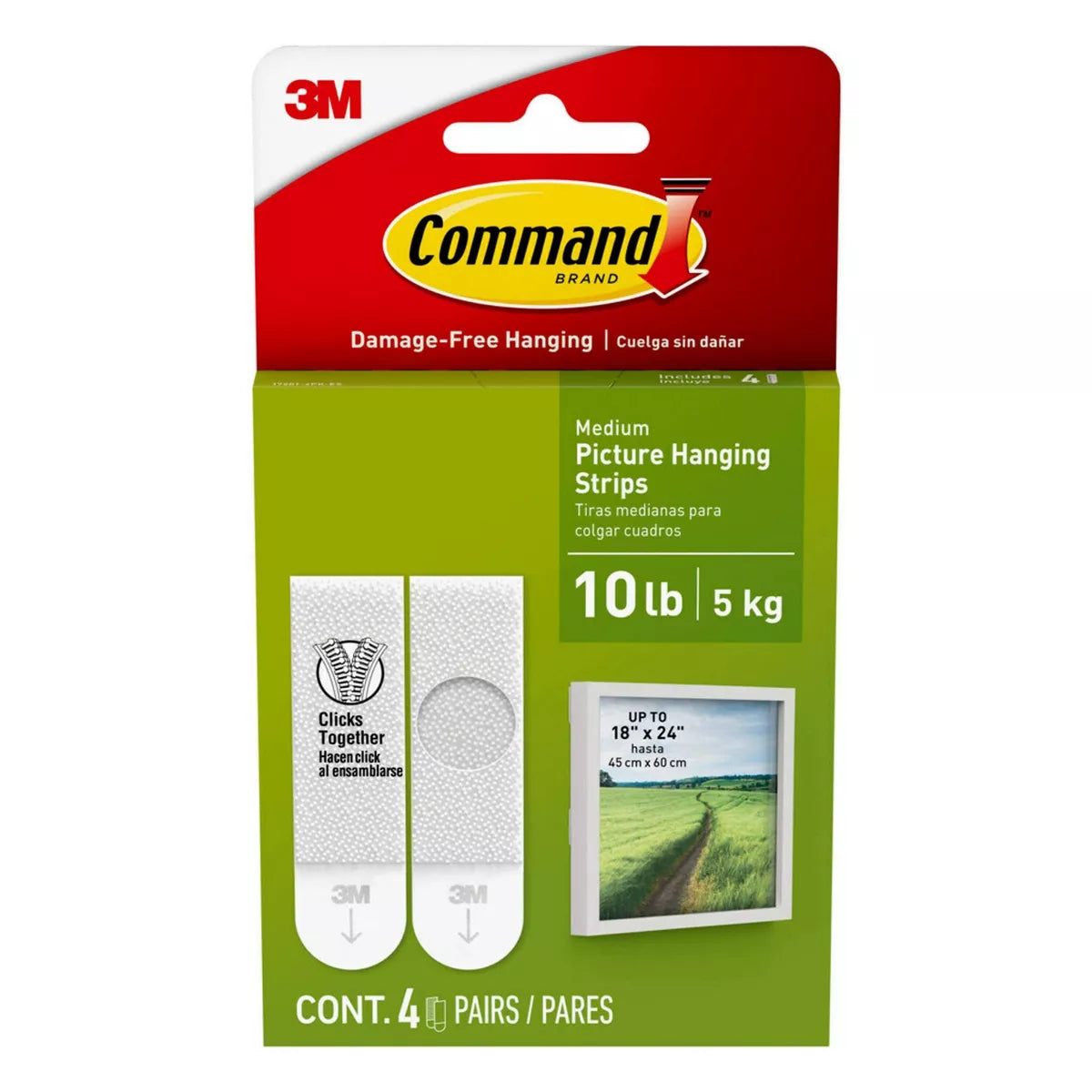 COMMAND PICTURE HANGING STRIP 4PK