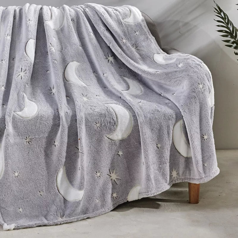 SHD-STAR/MOON GLOW IN THE DARK THROW