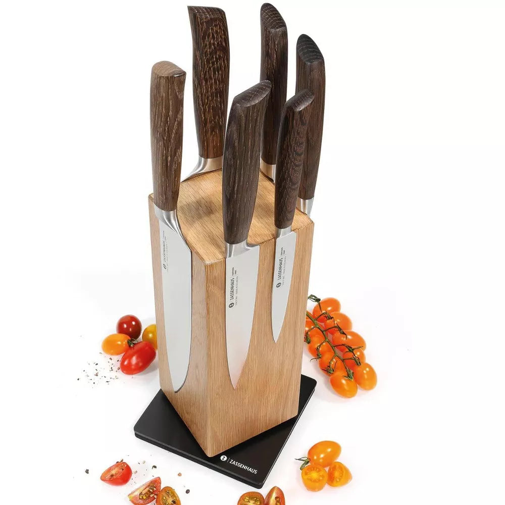 ZASSENHAUS Magnetic Spinning Knife Block 5" x 5" x 10"