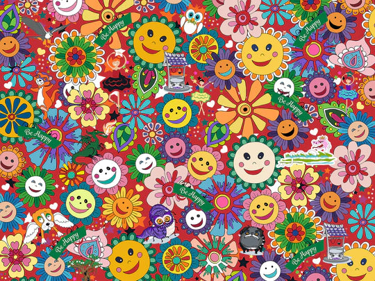 HAPPY FLOWER CUSTOM PUZZLE