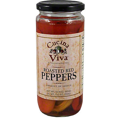 CUCINA VIVA ROASTED RED PEPPERS 15.9 OZ