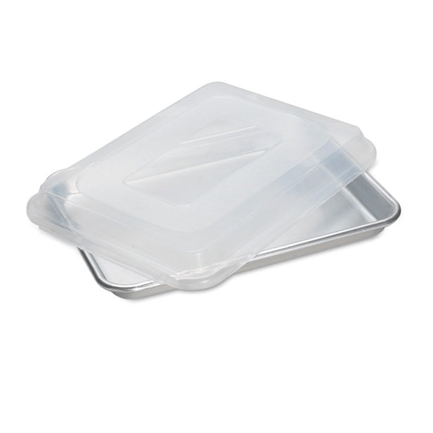 CAKE PAN 1/4 SHEET WITH PLASTIC COVER