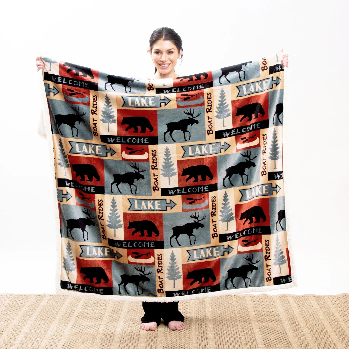 JP707 Carsten's Lake Plush Throw Blanket