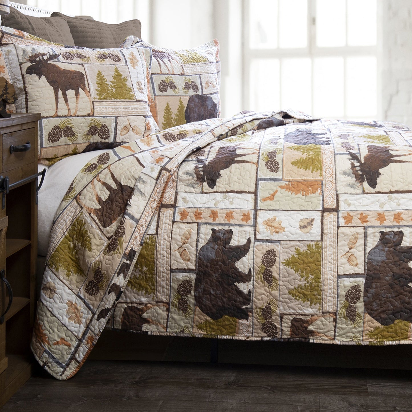 VINTAGE LODGE 3 PC BEDSET KING