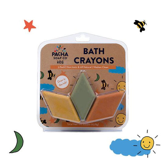 PACHA KIDS BATH CRAYONS (BLUE, YELLOW, ORGANGE)
