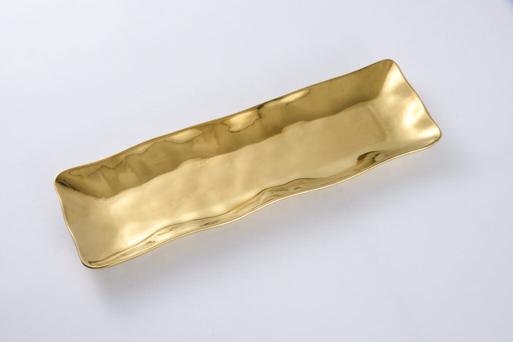 Rectangular Serving Piece - Gold
