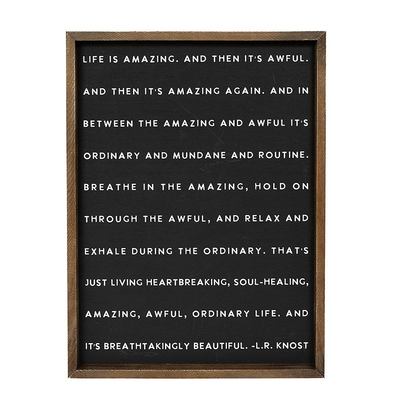 Wood Sign - Life Is Amazing