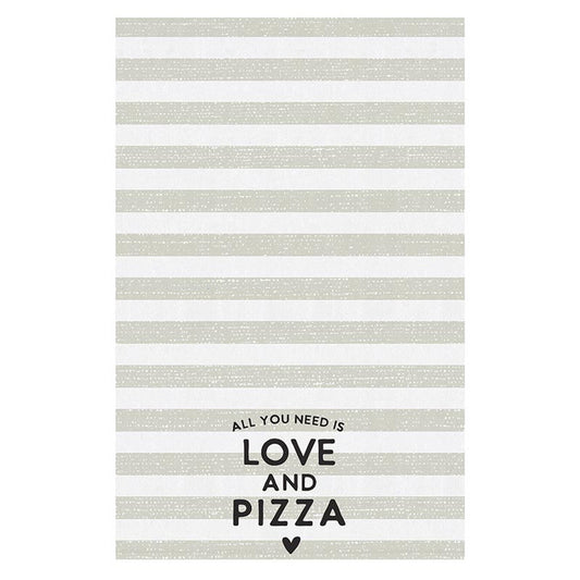 ALL YOU NEED IS LOVE & PIZZA TEA TOWEL