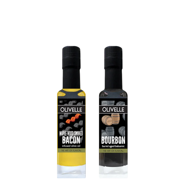 Perfect Pairing - Maplewood Smoked Bacon Infused Olive Oil & Bourbon Barrel Aged Balsamic