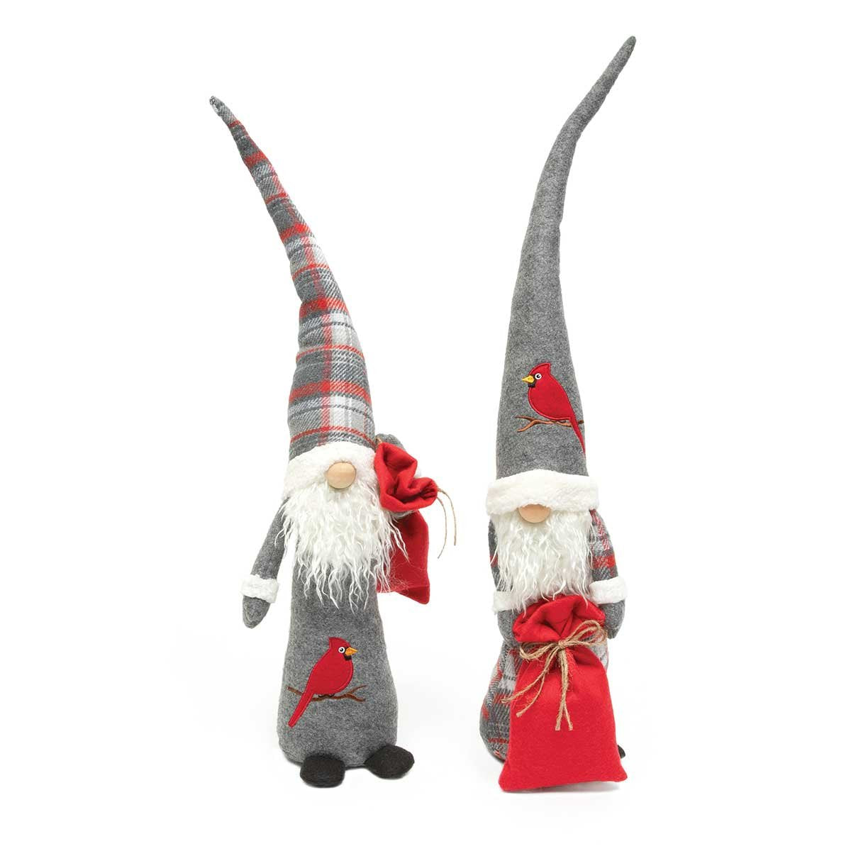 GNOME CARDINAL/PLAID W/BAG 2A