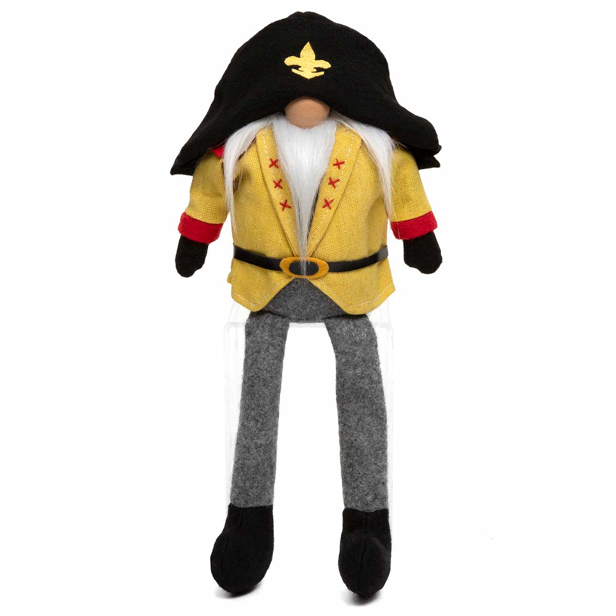GNOME NUTCRACKER YEL W/LEGS
