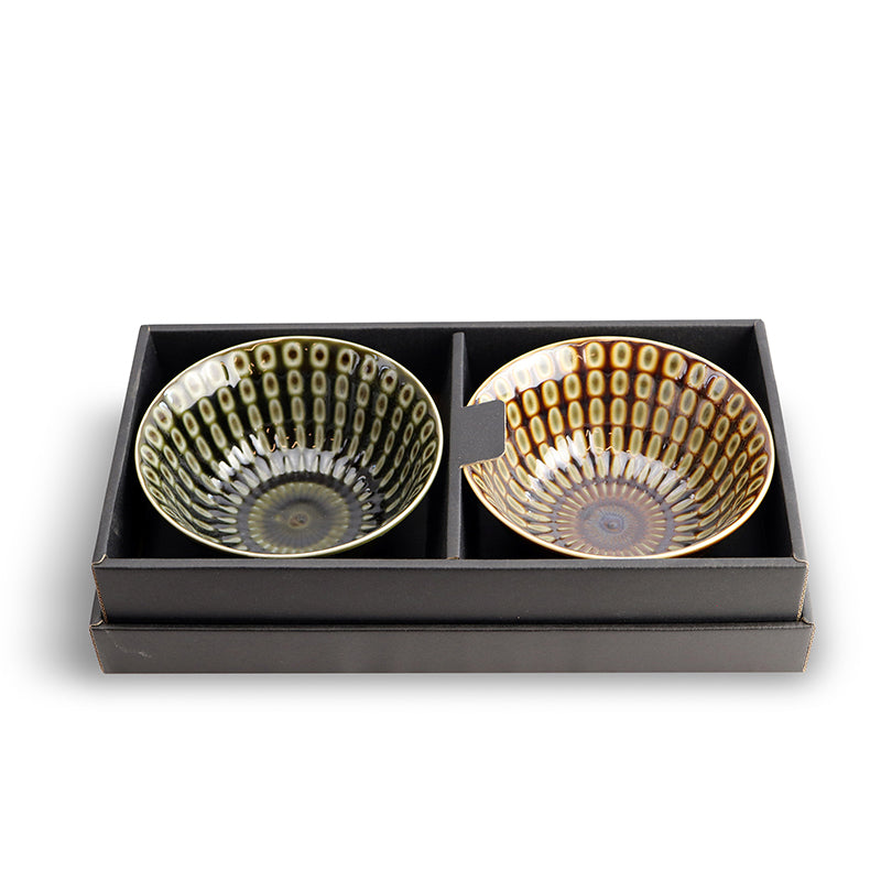 19oz 6"D x 2.75"H 2PC BOWL SET W/CHOPSTICKS