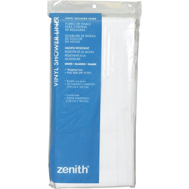 WHITE SHOWER CURTAIN