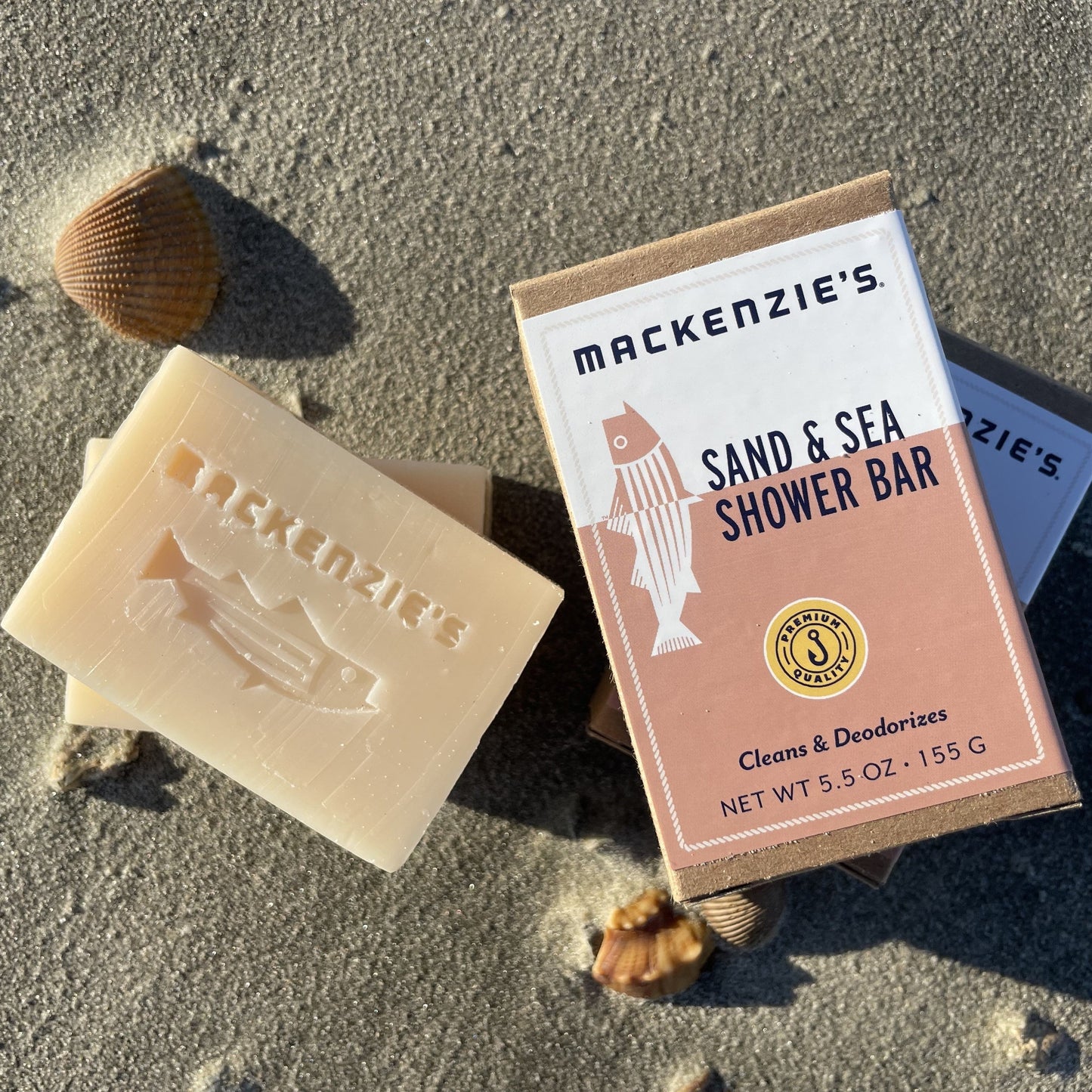 MACKENZIE'S FISHERMAN SAND & SEA SHOWER BAR 5.5 OZ