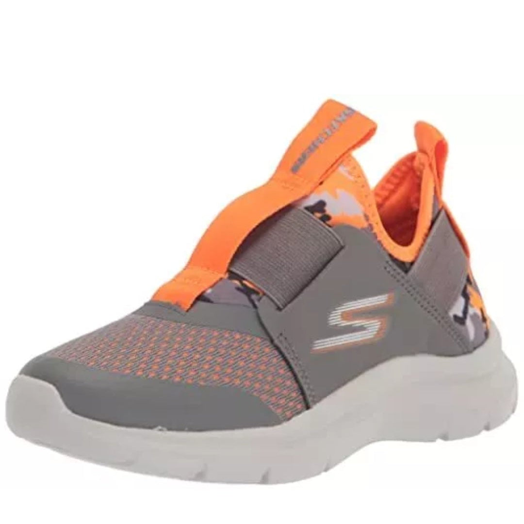 SKECHERS FAST CHARCOAL ORANGE