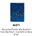 UPCYCLED PLASTIC CUTTING BOARD W/ NON-SLIP GRIPS