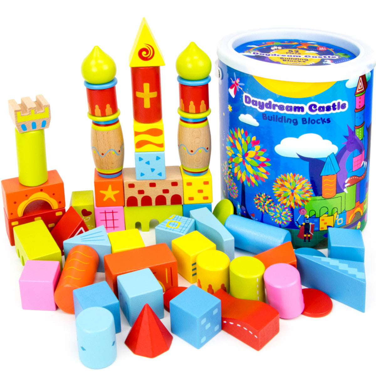 TOY BUILDING BLOCKS CASTLE 52PC