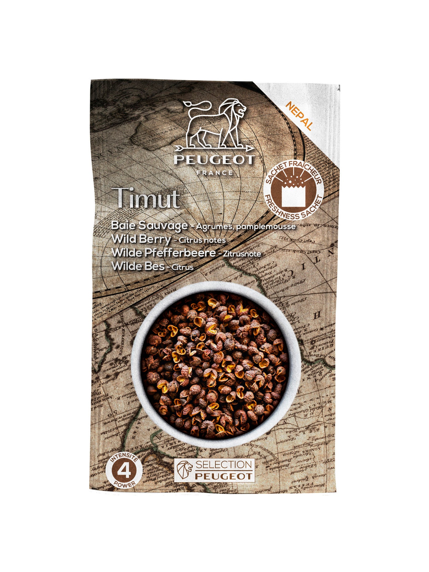Timut Wild Pepper 40g Pack of 4 sachets