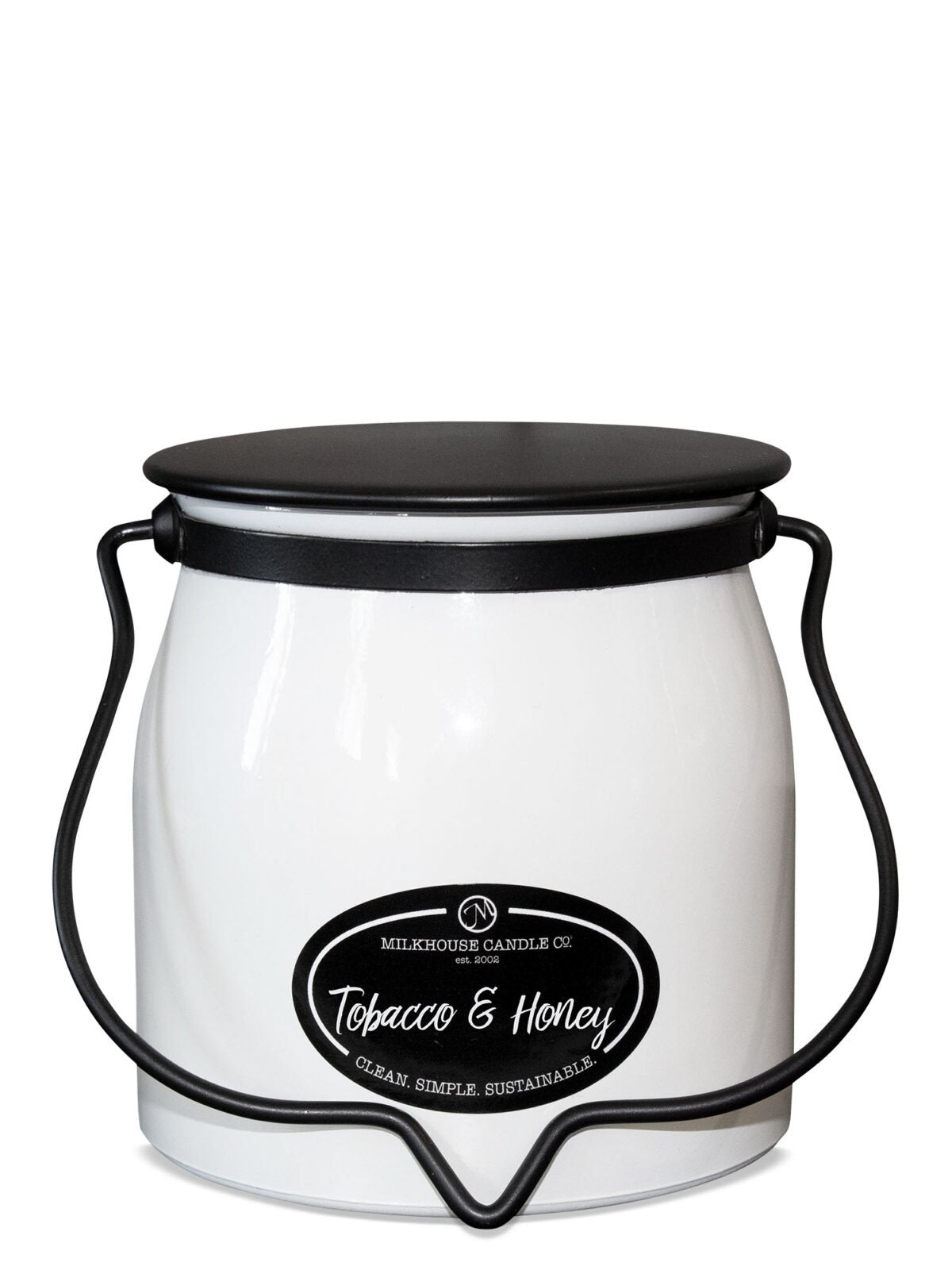 BUTTER JAR 16OZ/TOBACCO&HONEY