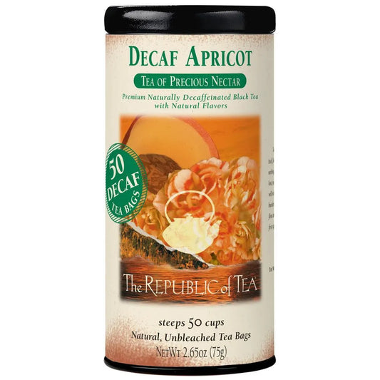 DECAF APRICOT BLACK TEA (50 TEA BAGS)