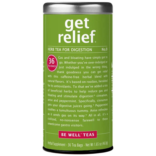 GET RELIEF TEA TIN 36 BAGS TEA FOR DIGESTION