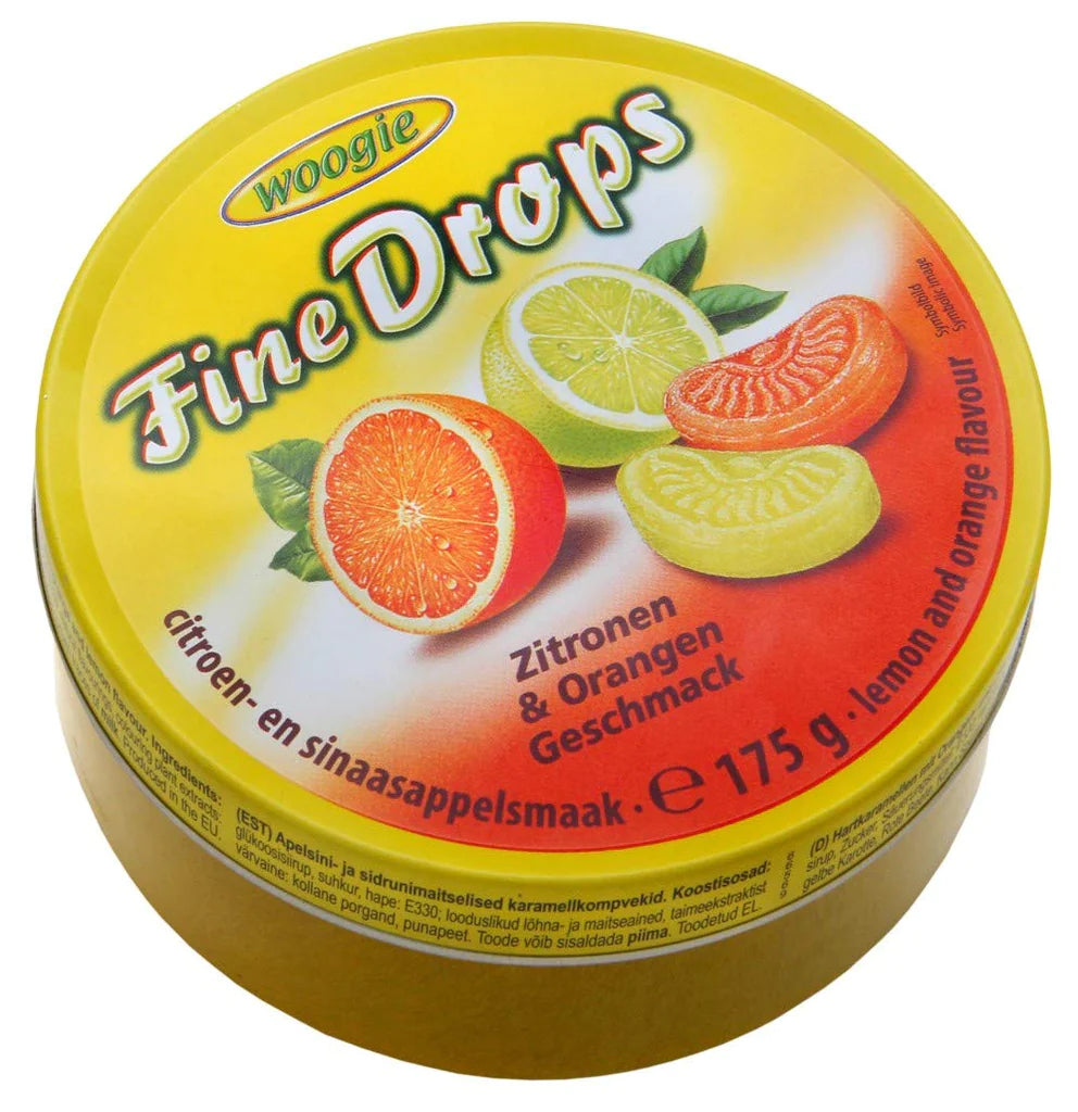 WOOGIE LEMON DROPS 200G TIN