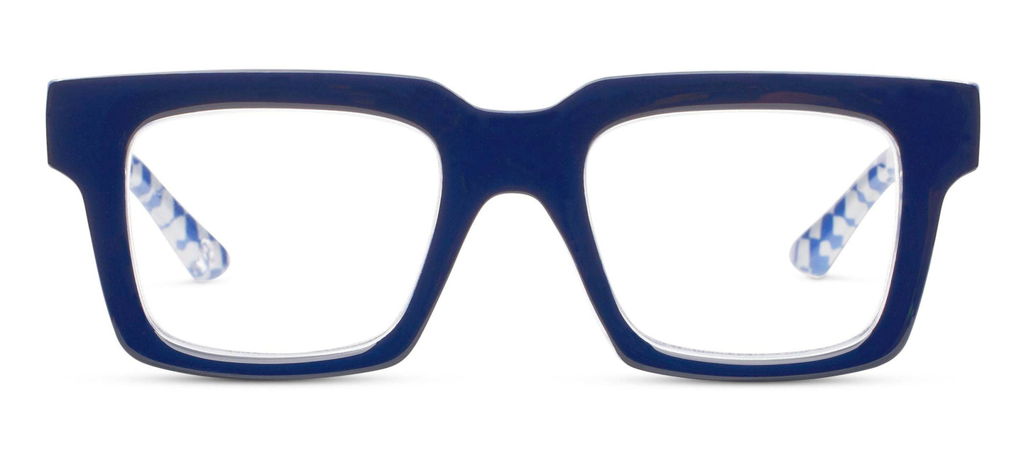 Louie (Blue Light): Dark Red/Check / Reading / 2.00