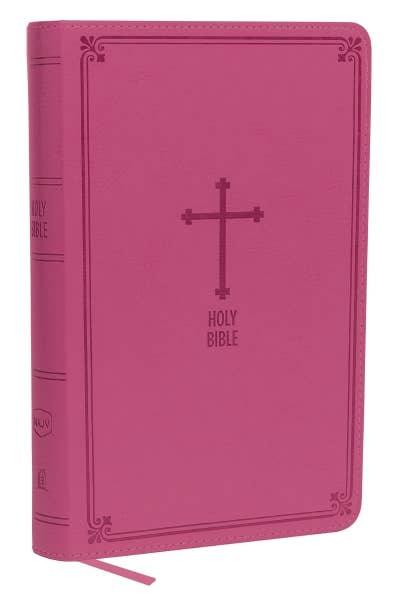 NKJV, Deluxe Gift Bible, Leathersoft, Pink, Red Letter