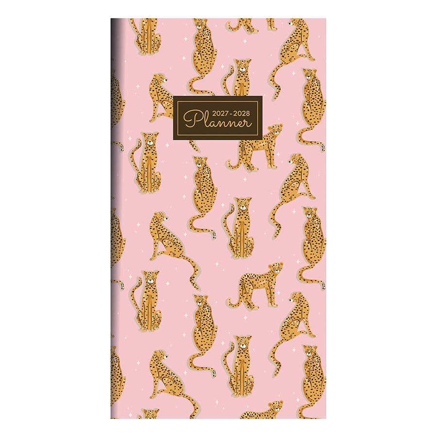 2027-2028 Pink Kitty Club Small Monthly Pocket Planner