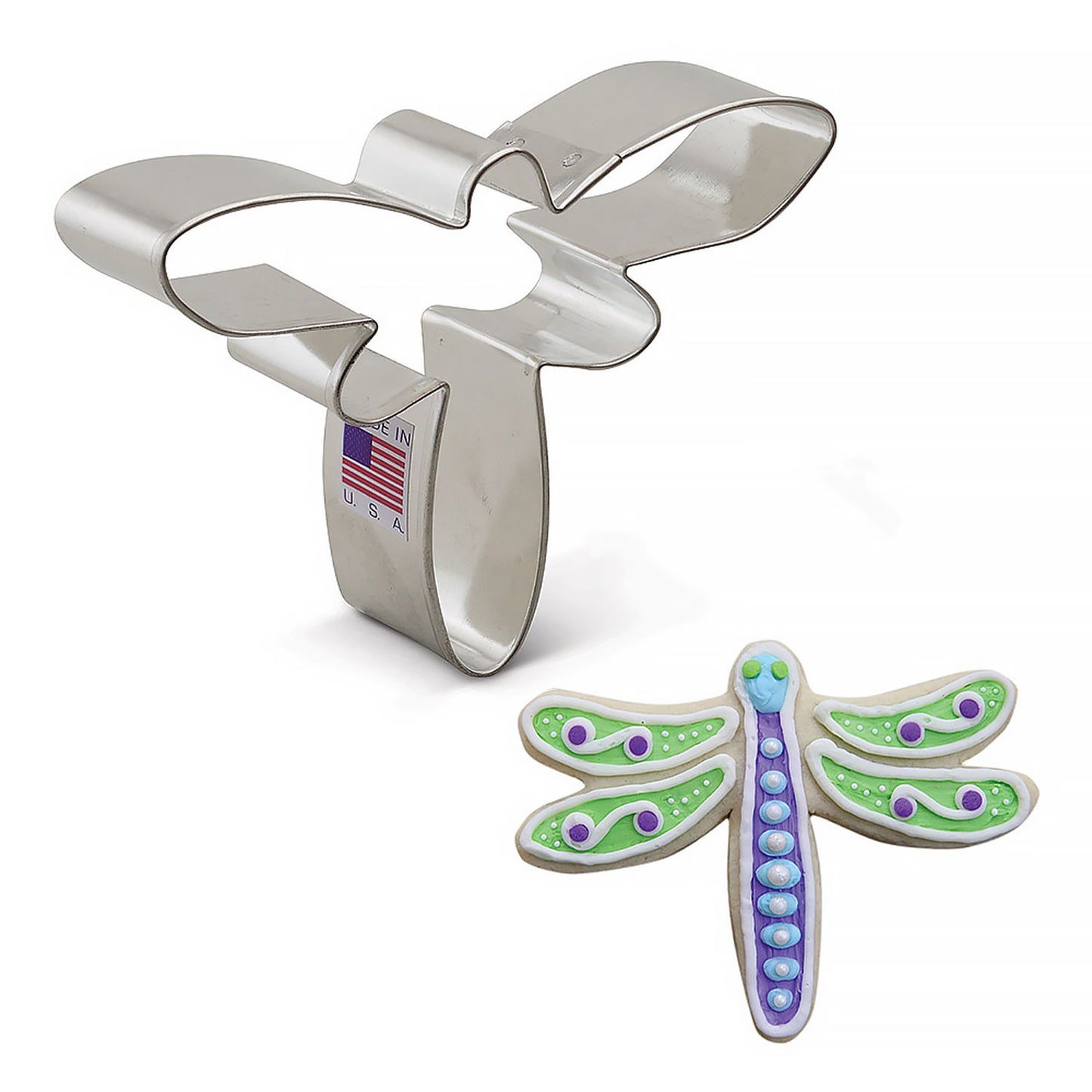 28-036 DRAGONFLY COOKIE CUTTER W/RECIPE CARD