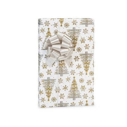 Christmas Wrapping Paper: Retro Trees / 1 Pack / 24"x85'