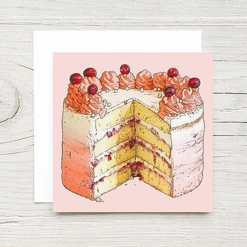 CAKE MINI GIFT CARD WITH ENVELOPE