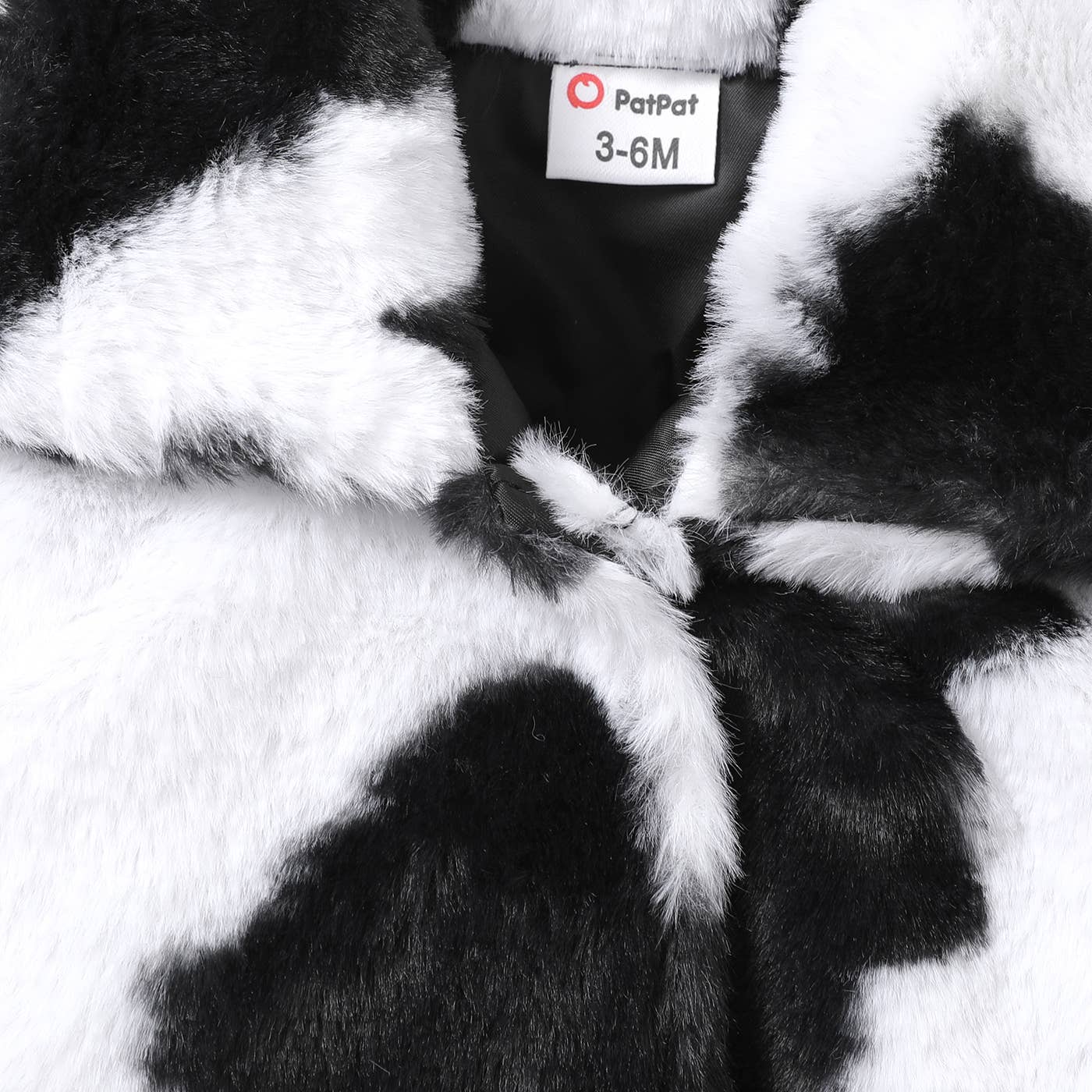 3-Pack Baby Girl Cow Print Faux Fur Coat and Jeans Set: Multi-Colored / 3-6M
