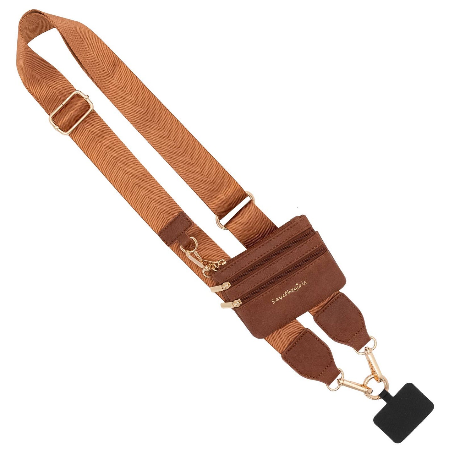 Clip & Go Phone Lanyard with Pouch - Neutral Collection: Navy