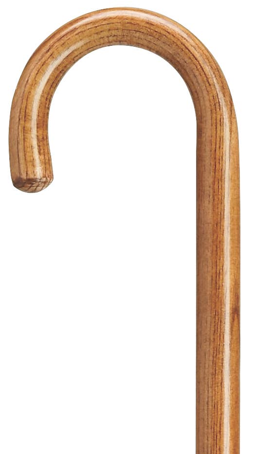 9003206 1" Round Nose Crook Handle "Hospital" Cane: Tan