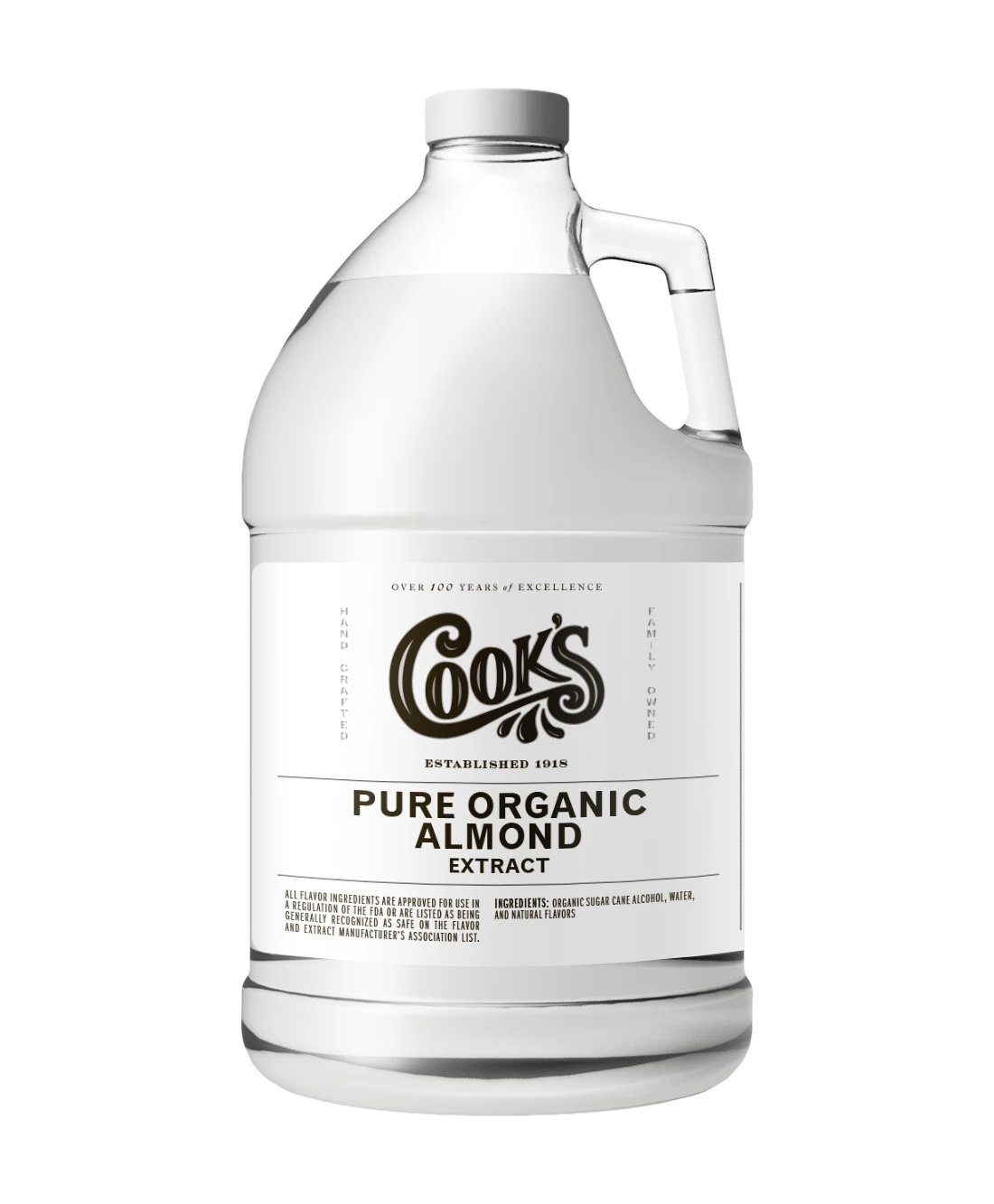 Organic Pure Almond Extract: 4 Oz