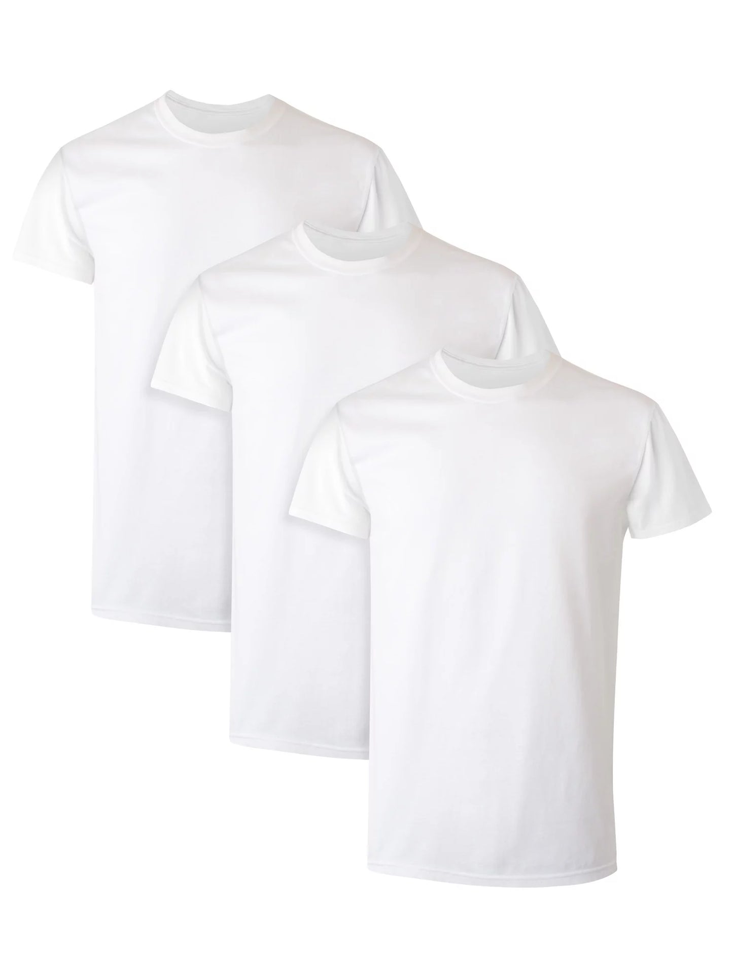 H1503 HANES MEN 3PK T SHIRT WHITE