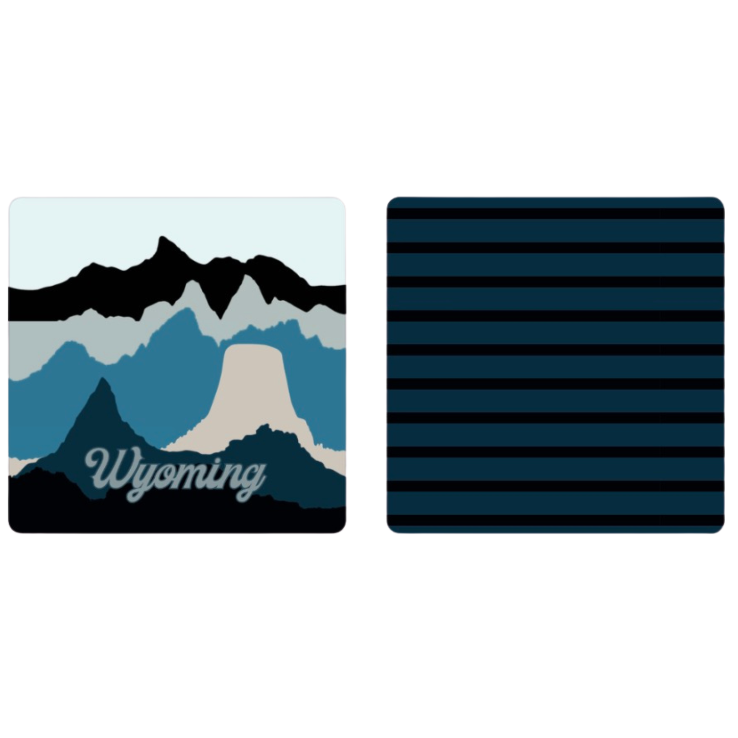 Cowboy State Skyline | Waffle Weave Microfiber Towels Kitchen & Bath: Hand Towel