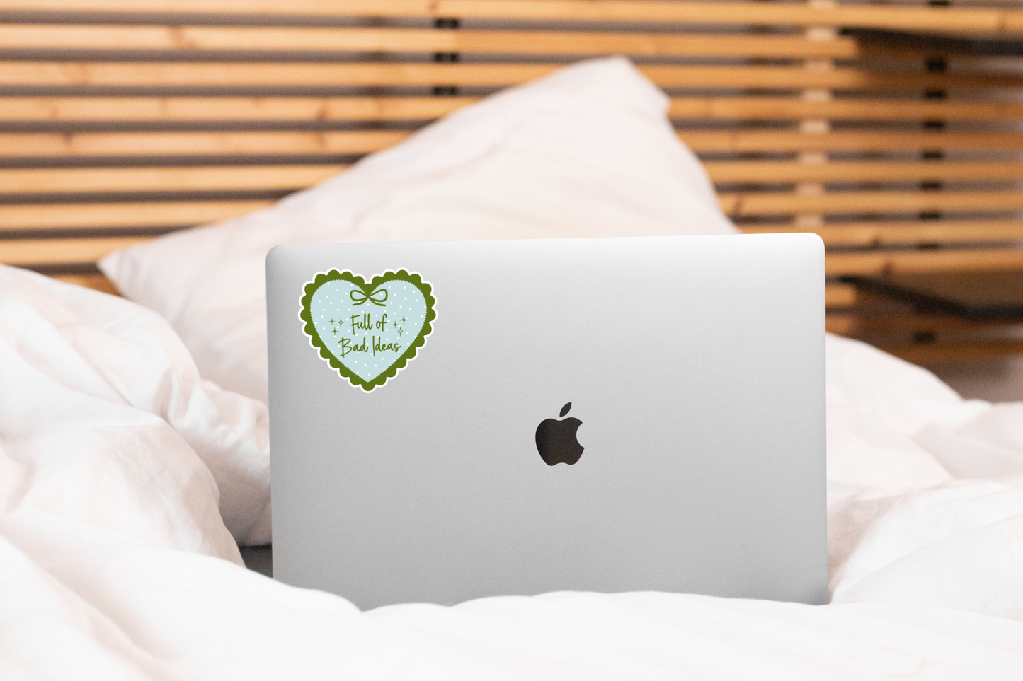 Full of Bad Ideas Sticker - coquette, heart, cute, funny