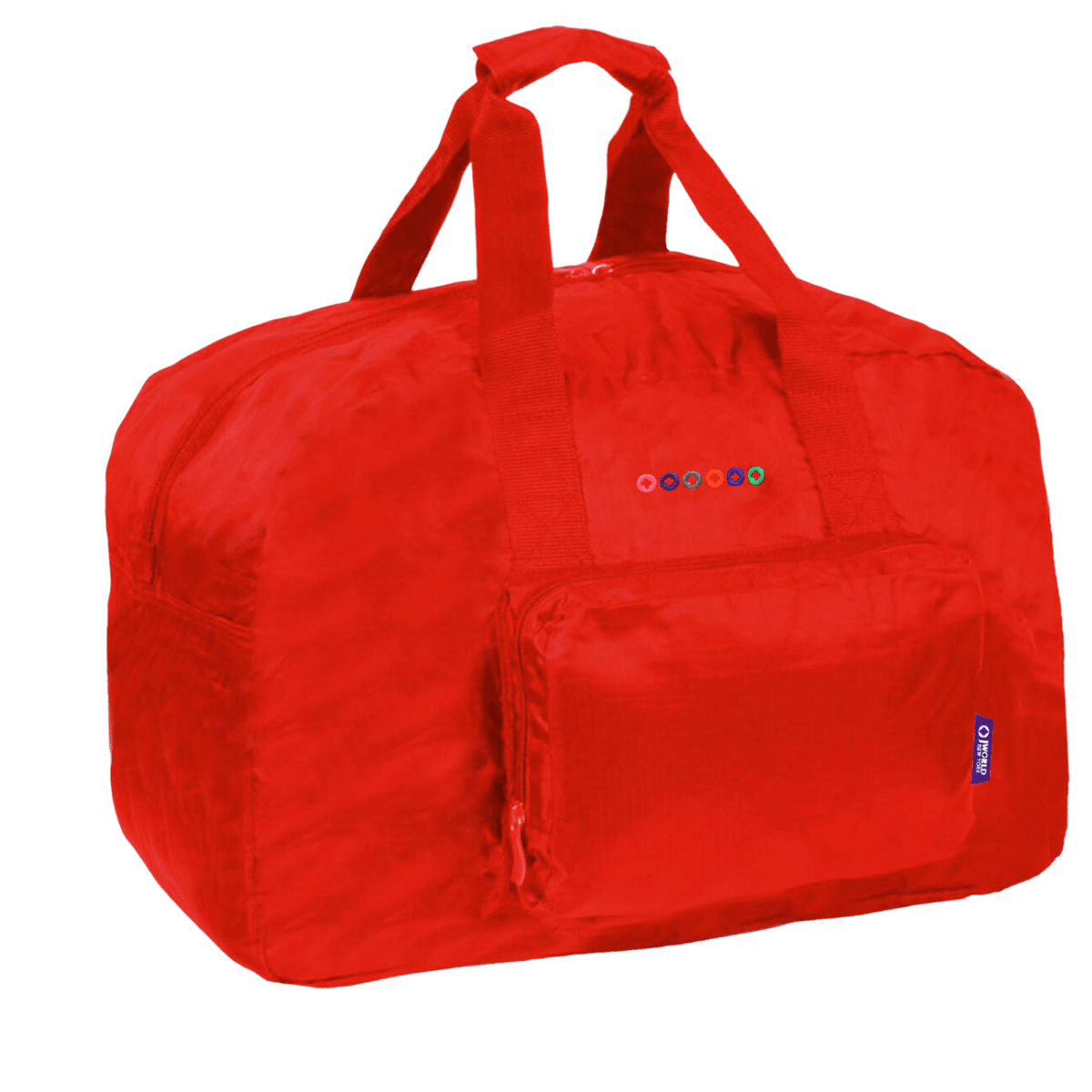Buena Foldable Duffle Bag: PURPLE FLOWER