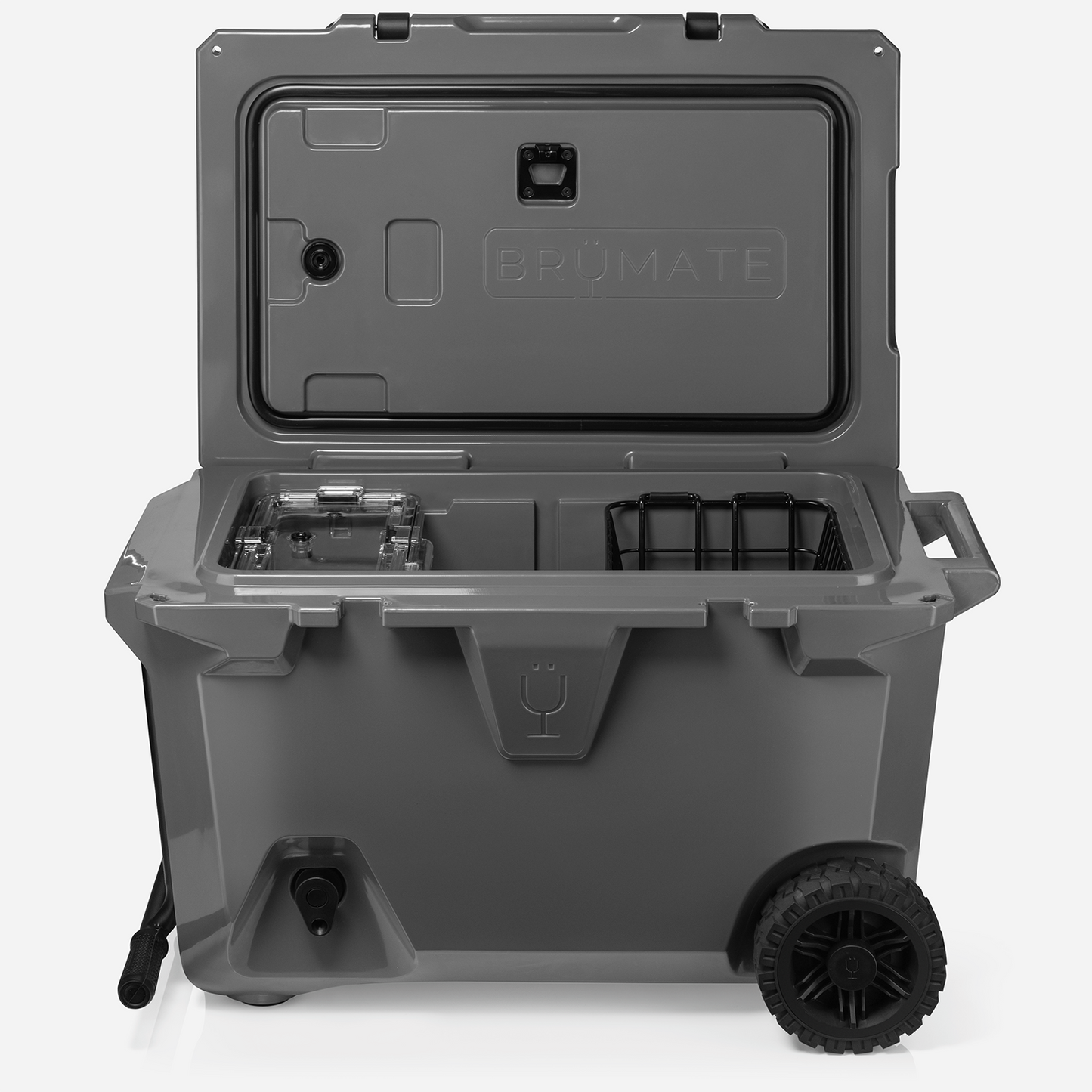 BrüTank 55-Quart Rolling Cooler-Charcoal