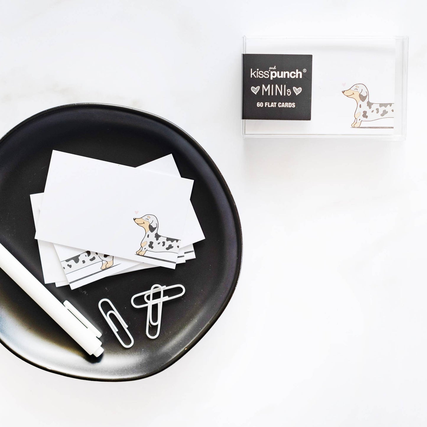 Mini Notecard Set of 60 - Wiener Dog