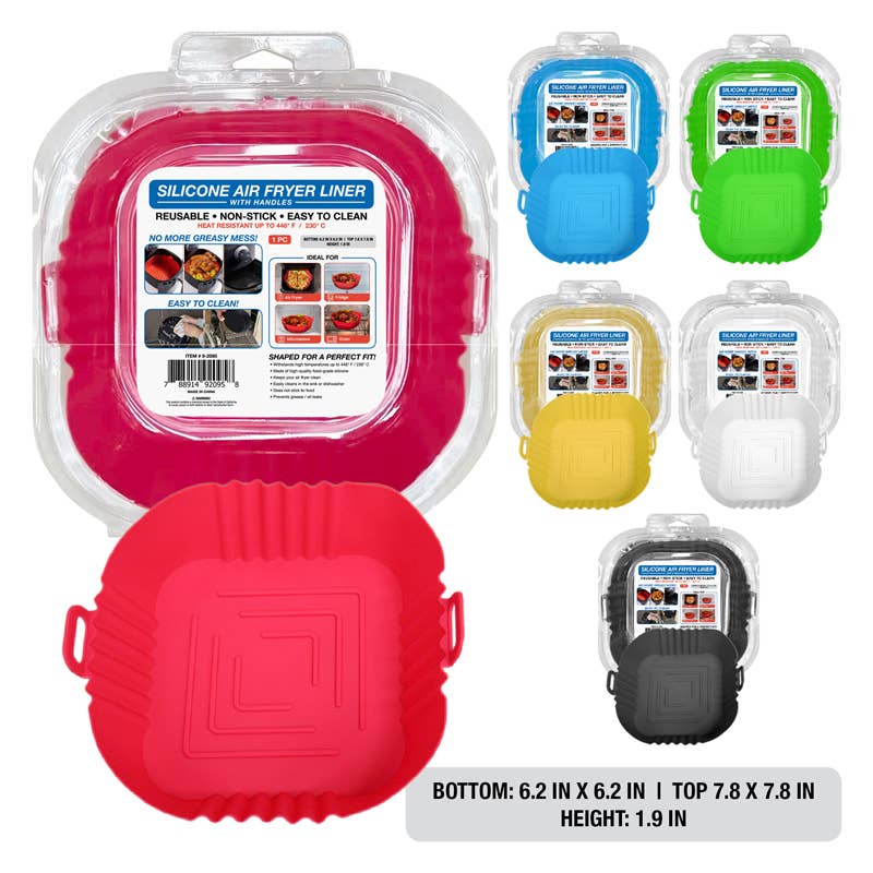 Silicone Square Air Fryer Liner with Handle