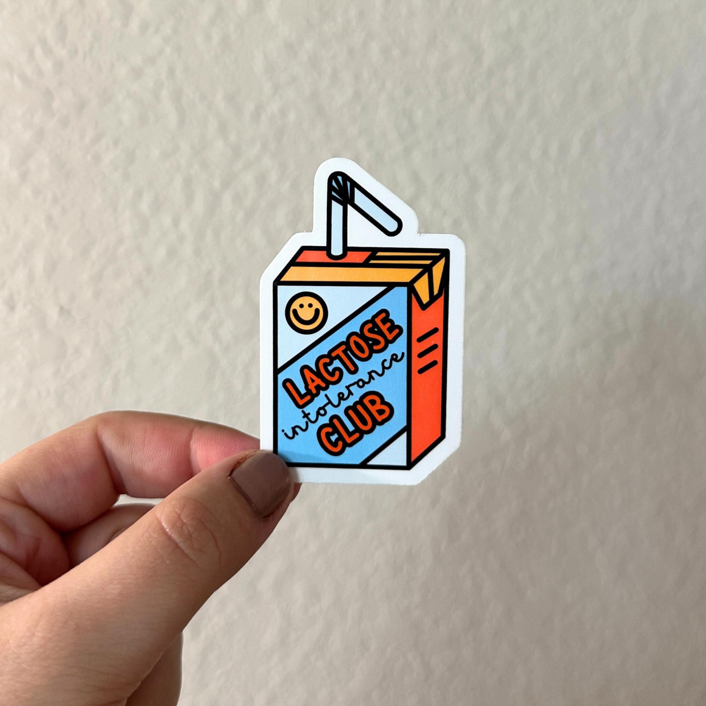 Lactose Intolerance Club Sticker