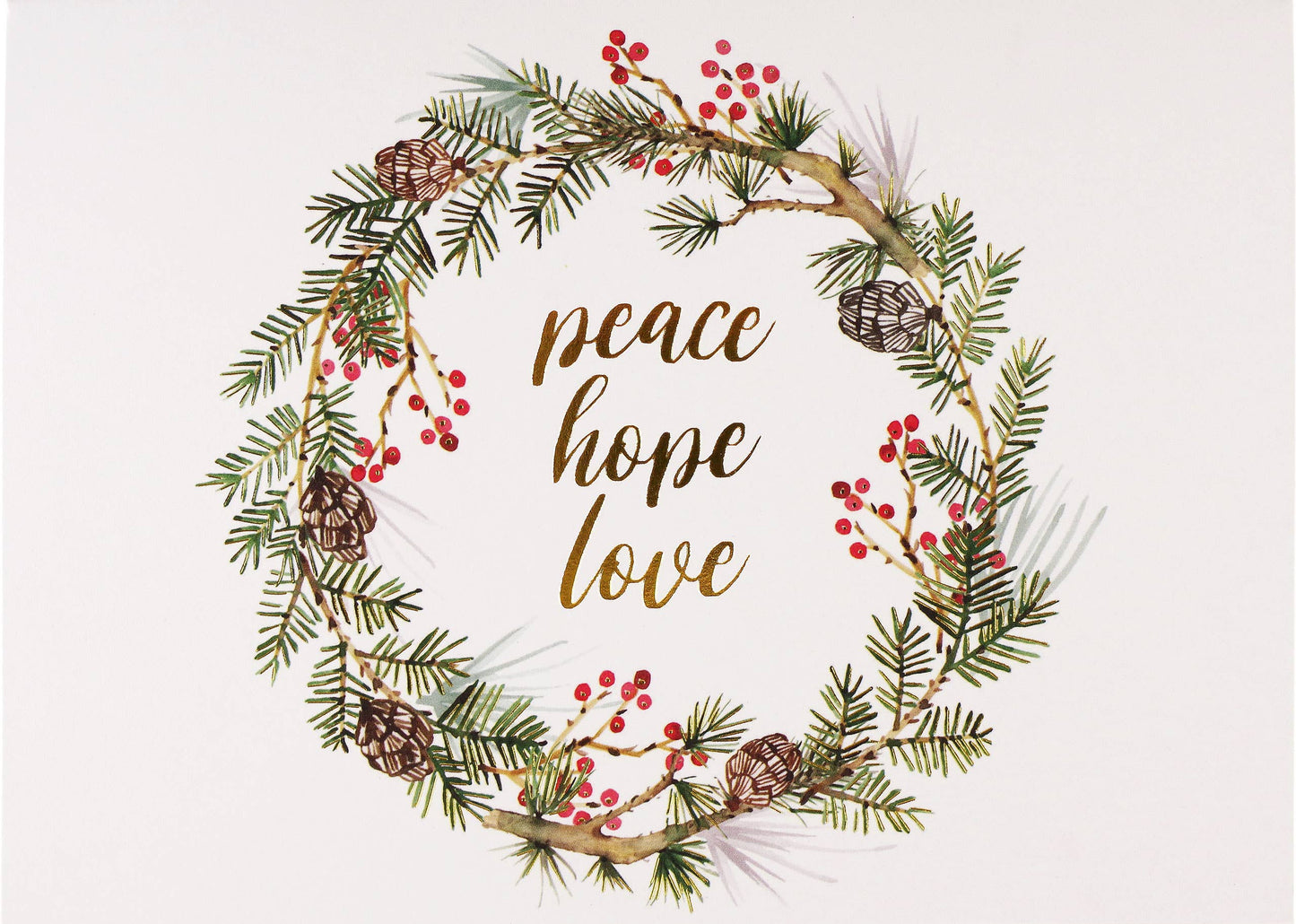 Festive Wreath Deluxe Boxed Holiday Cards