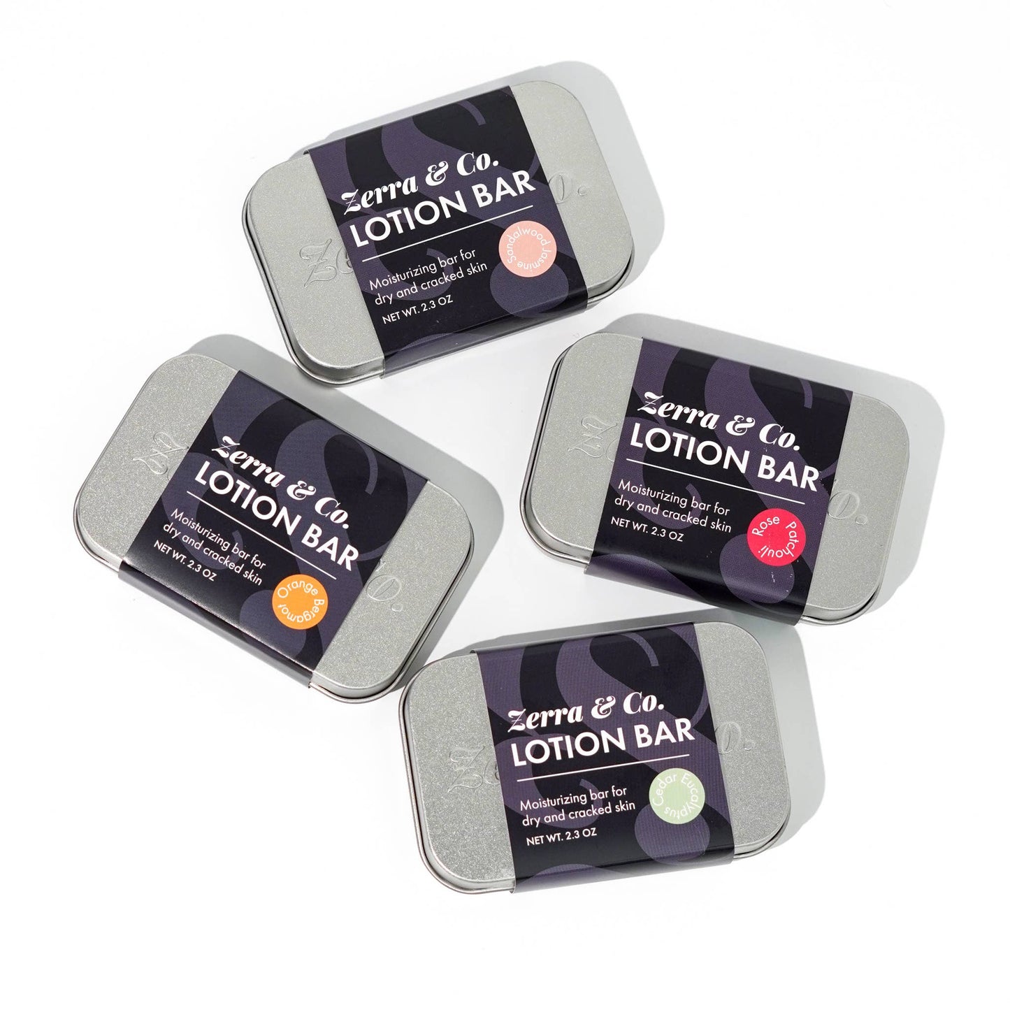Lotion Bar | Solid Moisturizer in Plastic-Free Refillable Tin: Rose Patchouli