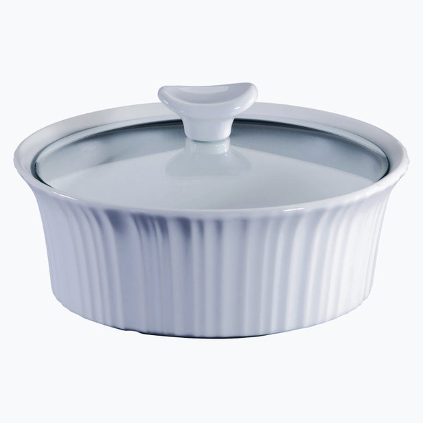 CASSEROLE FR WHT RD 1.5QT