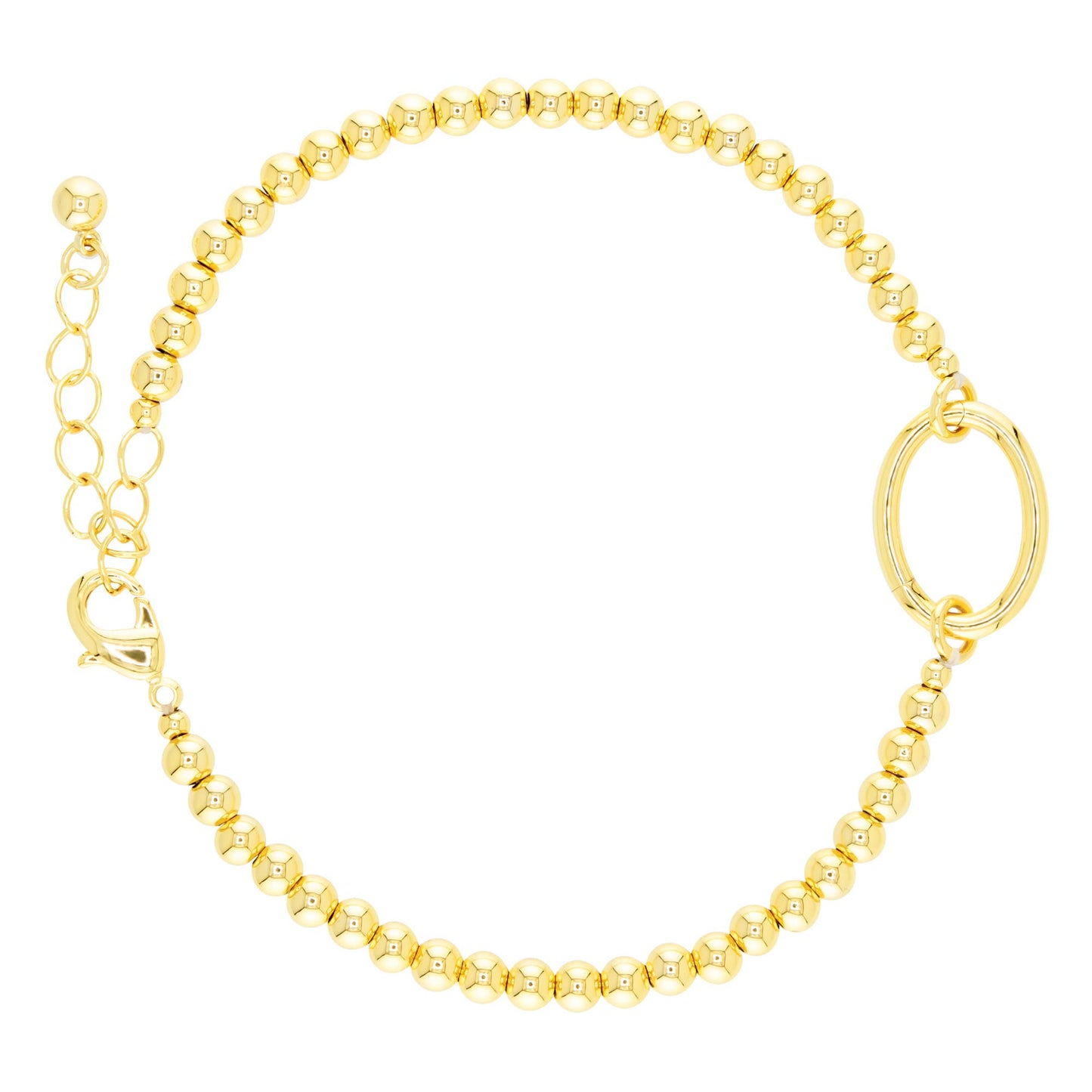 'Add A Charm' Bracelet | Blu Charm Collection: Yellow Gold / Beaded