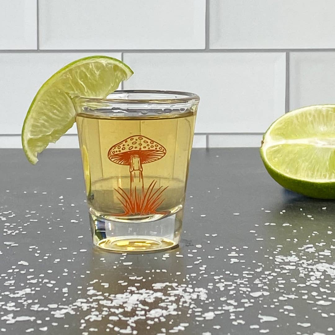 Mushroom and Bee Shot Glasses
